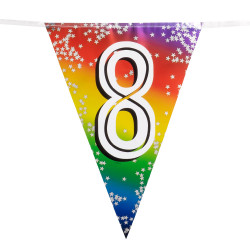 Narozeninová  girlanda '8' (6 m)